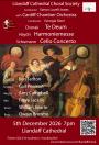 Autumn concert with Cardiff Chamber Orchestra - Dvorak Te Deum, Schumann Cello Concerto (soloist: Ben Tarlton), Haydn Harmoniemesse, 